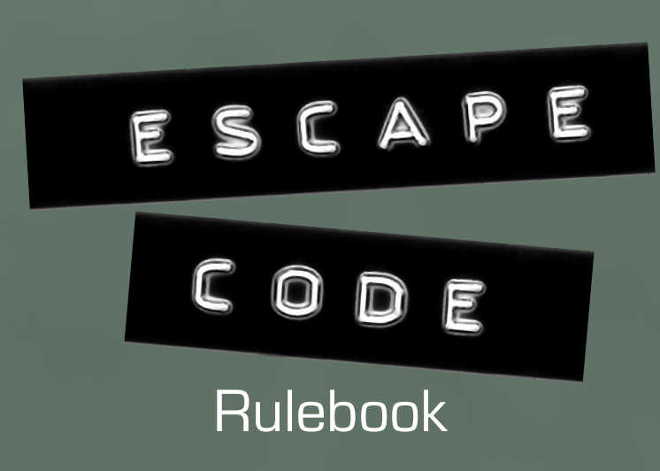 Escape Code rulebook title