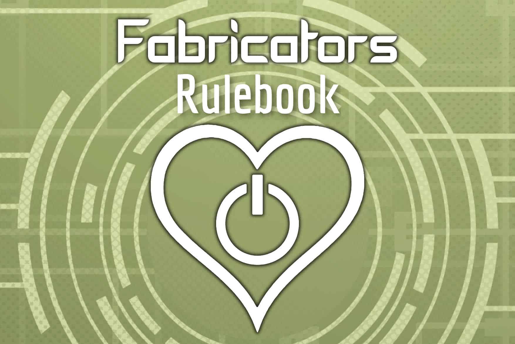 Fabricators rulebook title