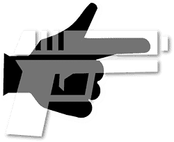 Icon of finger gun